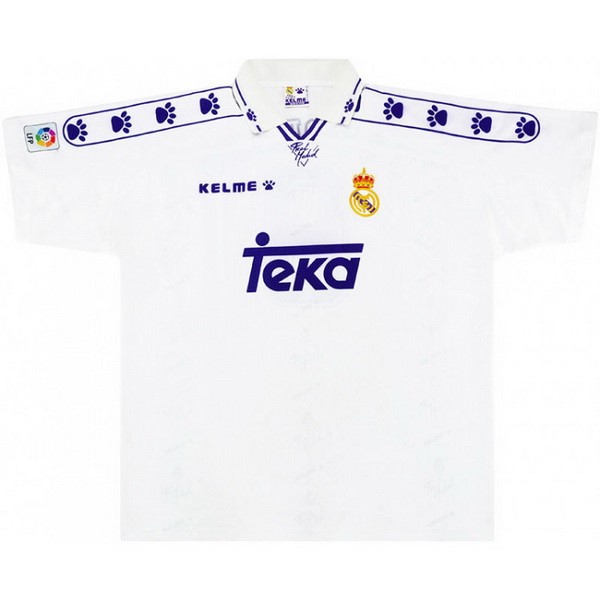 Tailandia Camiseta Real Madrid Primera Retro 1994 1996 Blanco